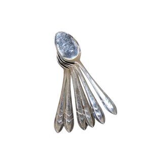 Loxley Maurice Jelly Spoon Sheffield England Silverplate Set of 6 Vintage